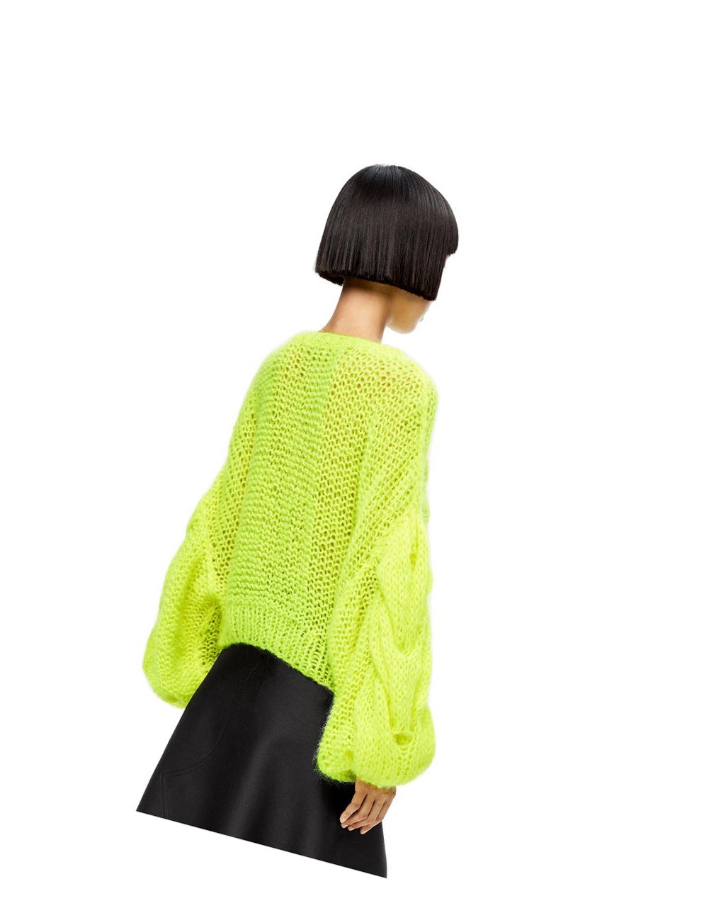 Loewe Anagram sweater in mohair Jaune | 5264EMQXP