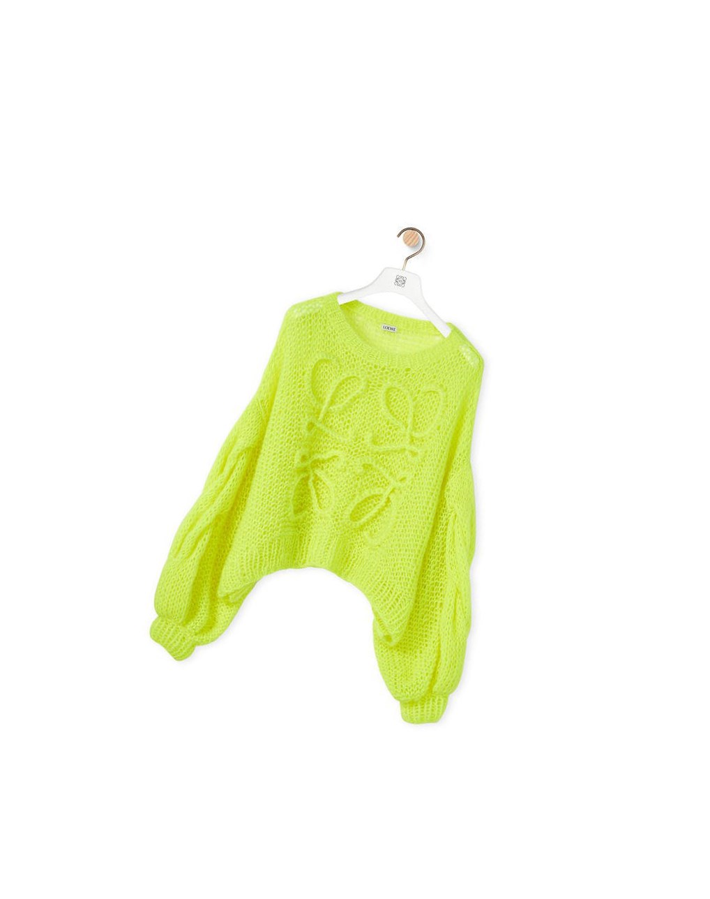 Loewe Anagram sweater in mohair Jaune | 5264EMQXP