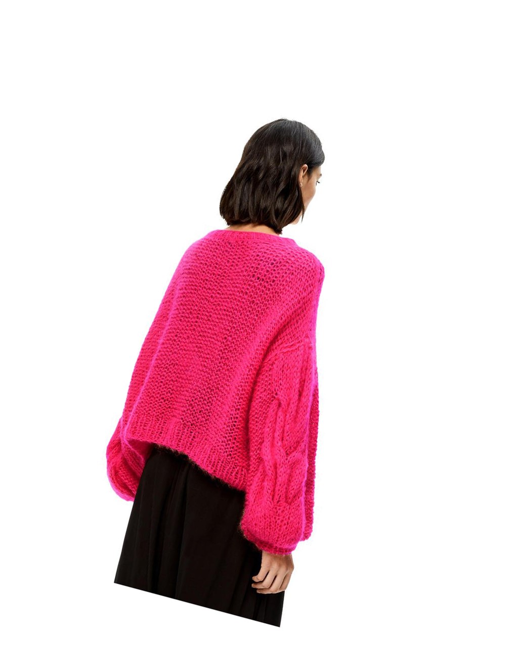 Loewe Anagram sweater in mohair Rose | 1752XSDAN