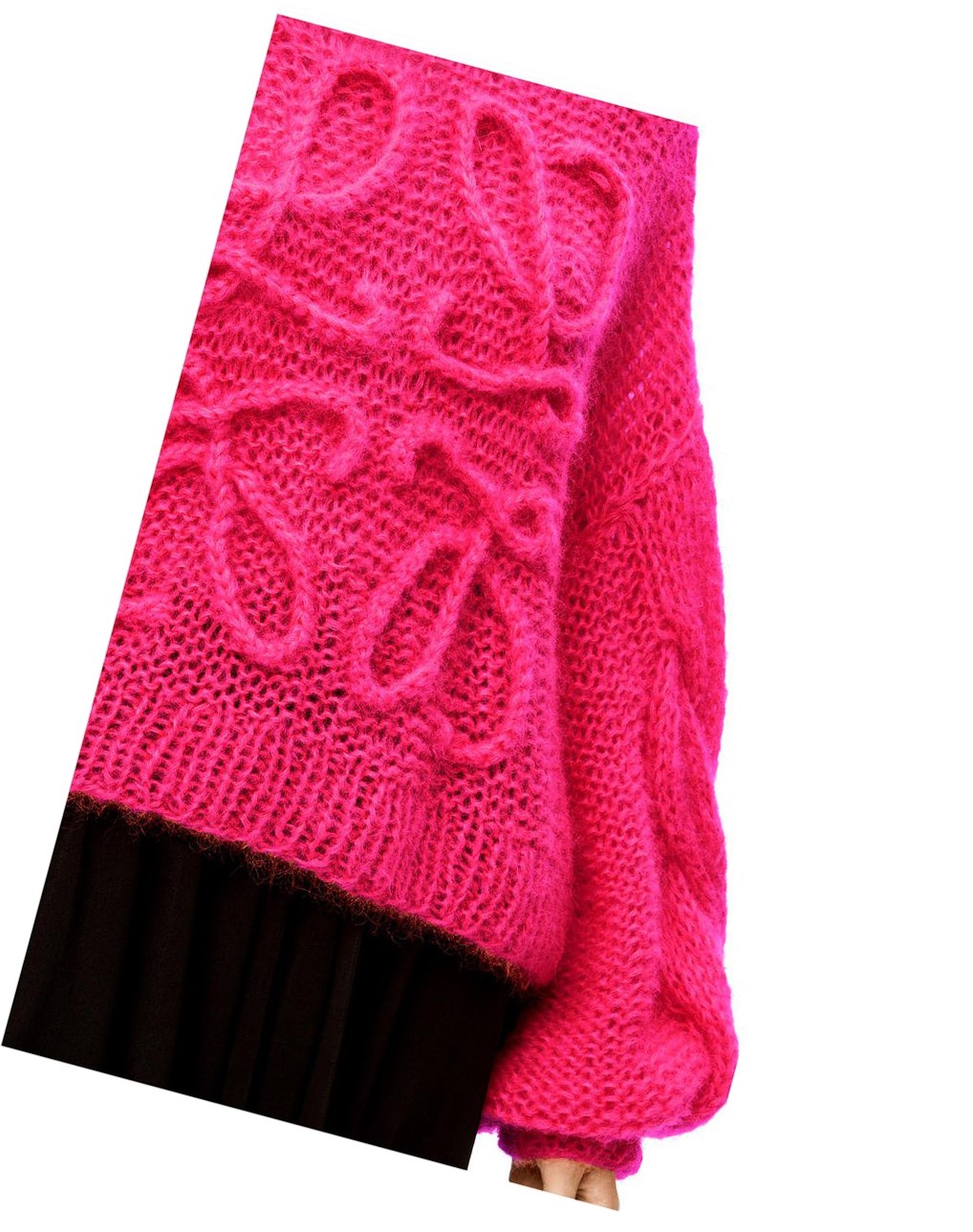 Loewe Anagram sweater in mohair Rose | 1752XSDAN