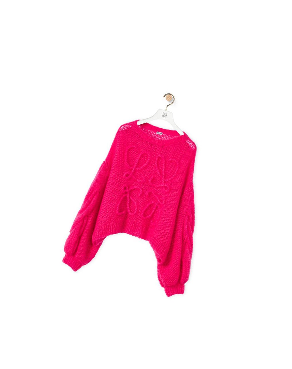 Loewe Anagram sweater in mohair Rose | 1752XSDAN