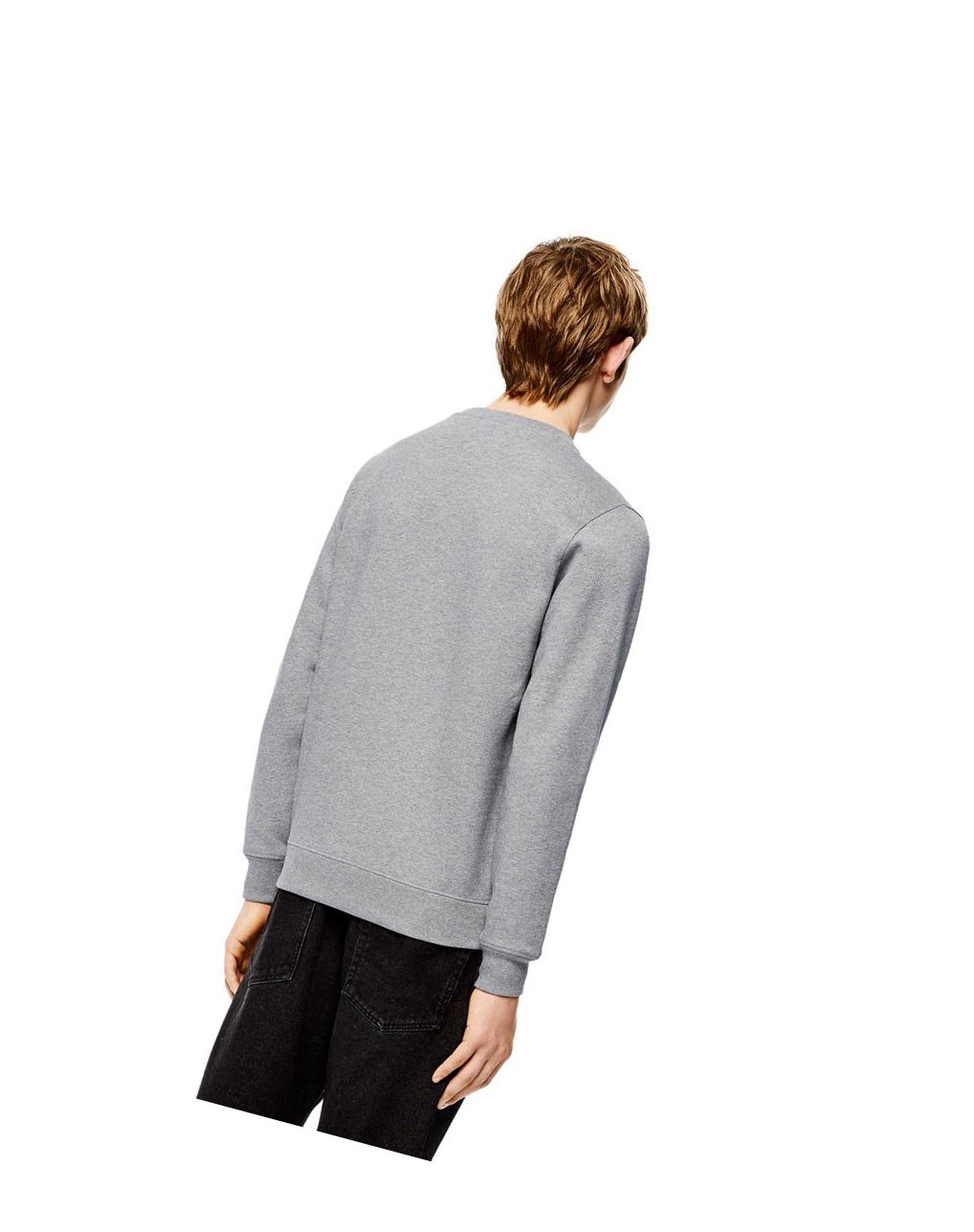 Loewe Anagram sweatshirt in cotton Grise | 0765FKJNO