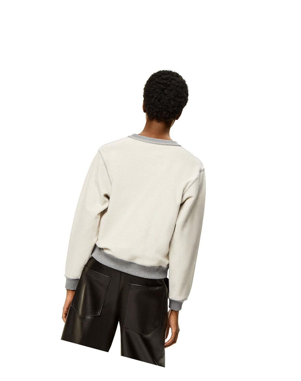 Loewe Anagram sweatshirt in cotton Grise | 7240RXGFV