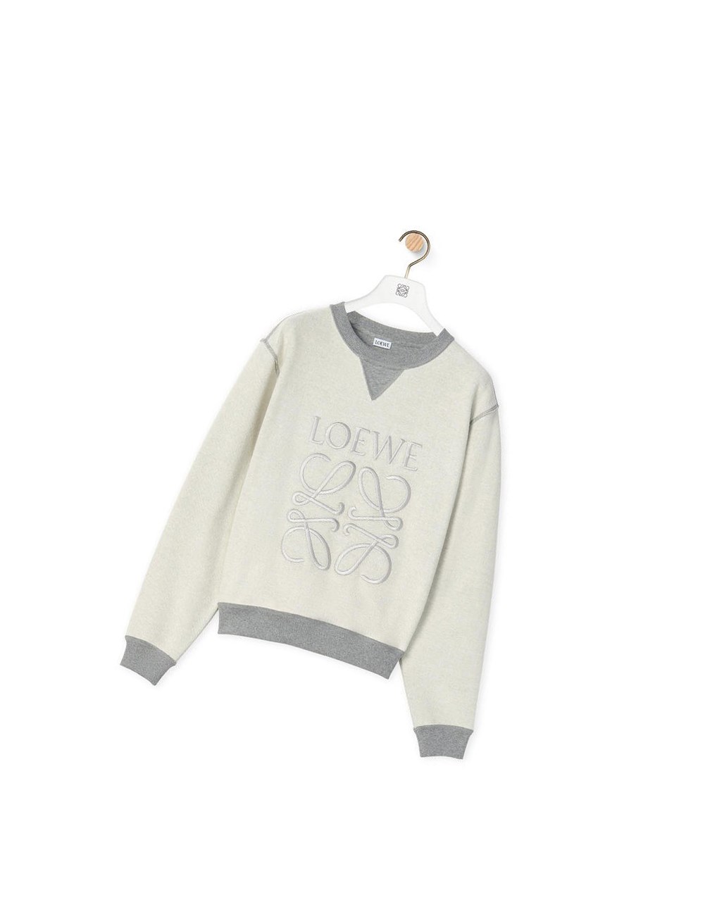 Loewe Anagram sweatshirt in cotton Grise | 7240RXGFV