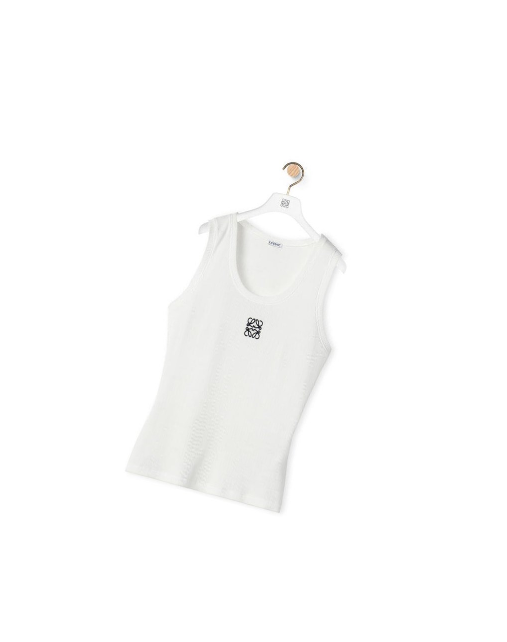 Loewe Anagram tank top in cotton Blanche | 6029WKVAR