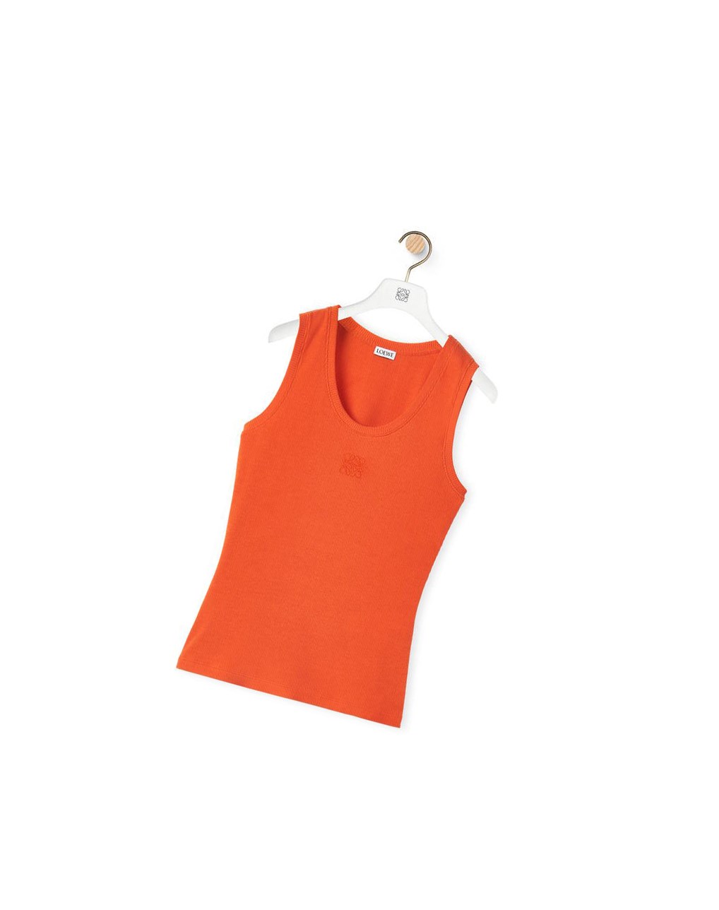 Loewe Anagram tank top in cotton Orange | 0531IBAUC