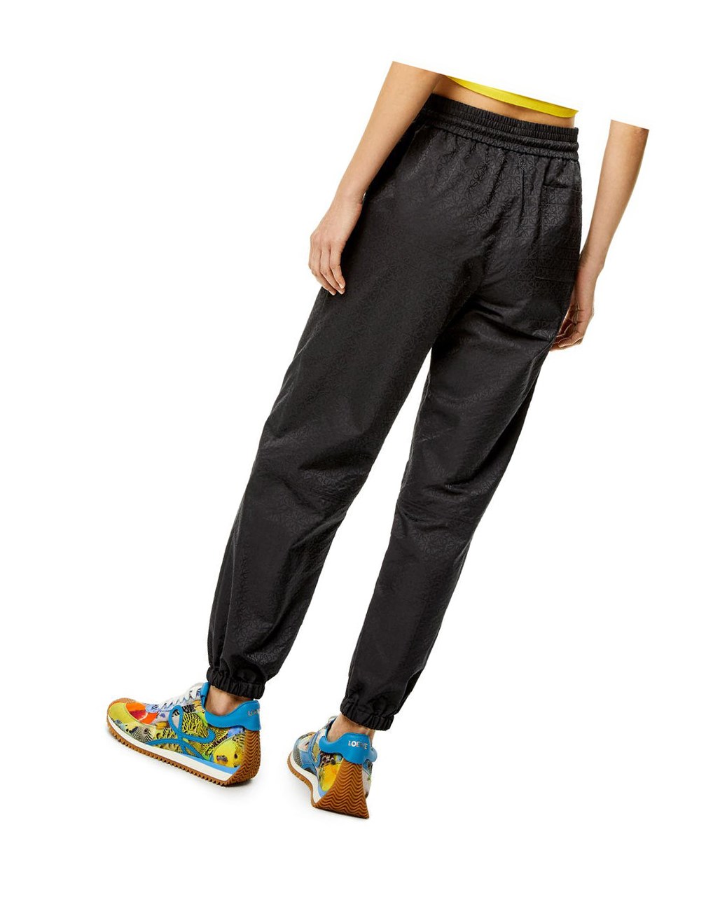 Loewe Anagram tracksuit trousers in nylon Noir | 9710ZDKTF