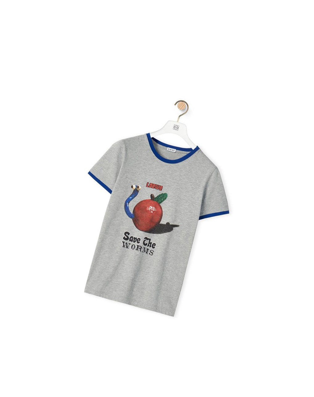 Loewe Apple print T-shirt in cotton Grise | 7052EKHMG