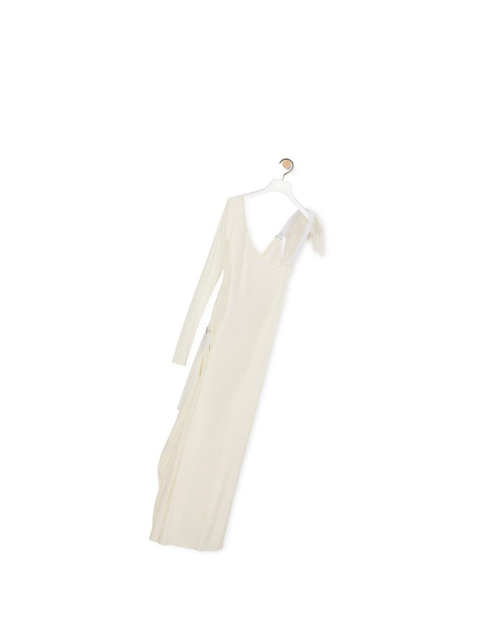 Loewe Asymmetric dress in viscose Blanche | 3521QIWFX