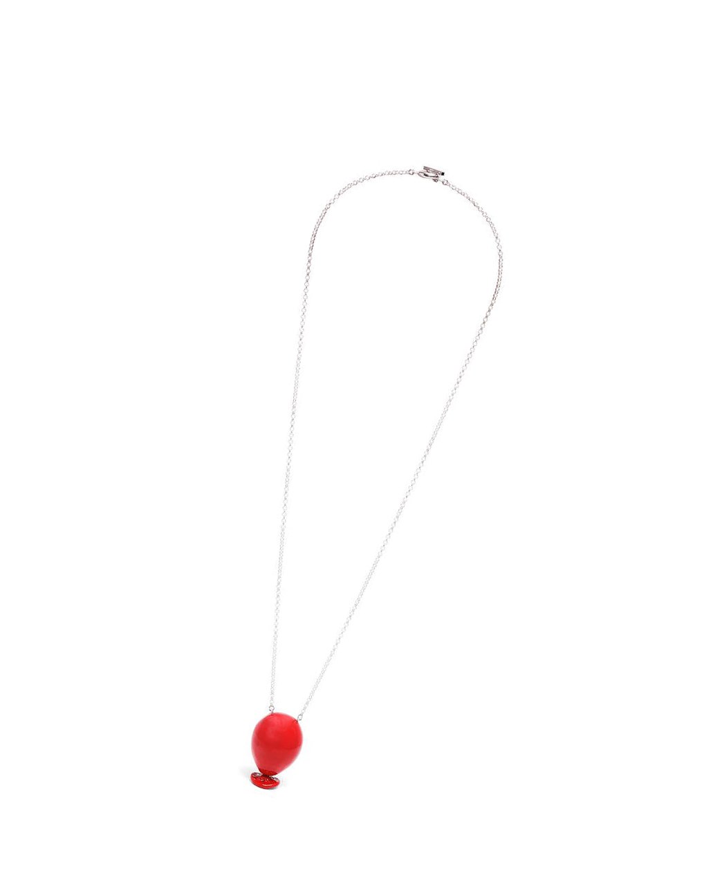 Loewe Balloon pendant in sterling silver and enamel Rouge | 4519EBMXV