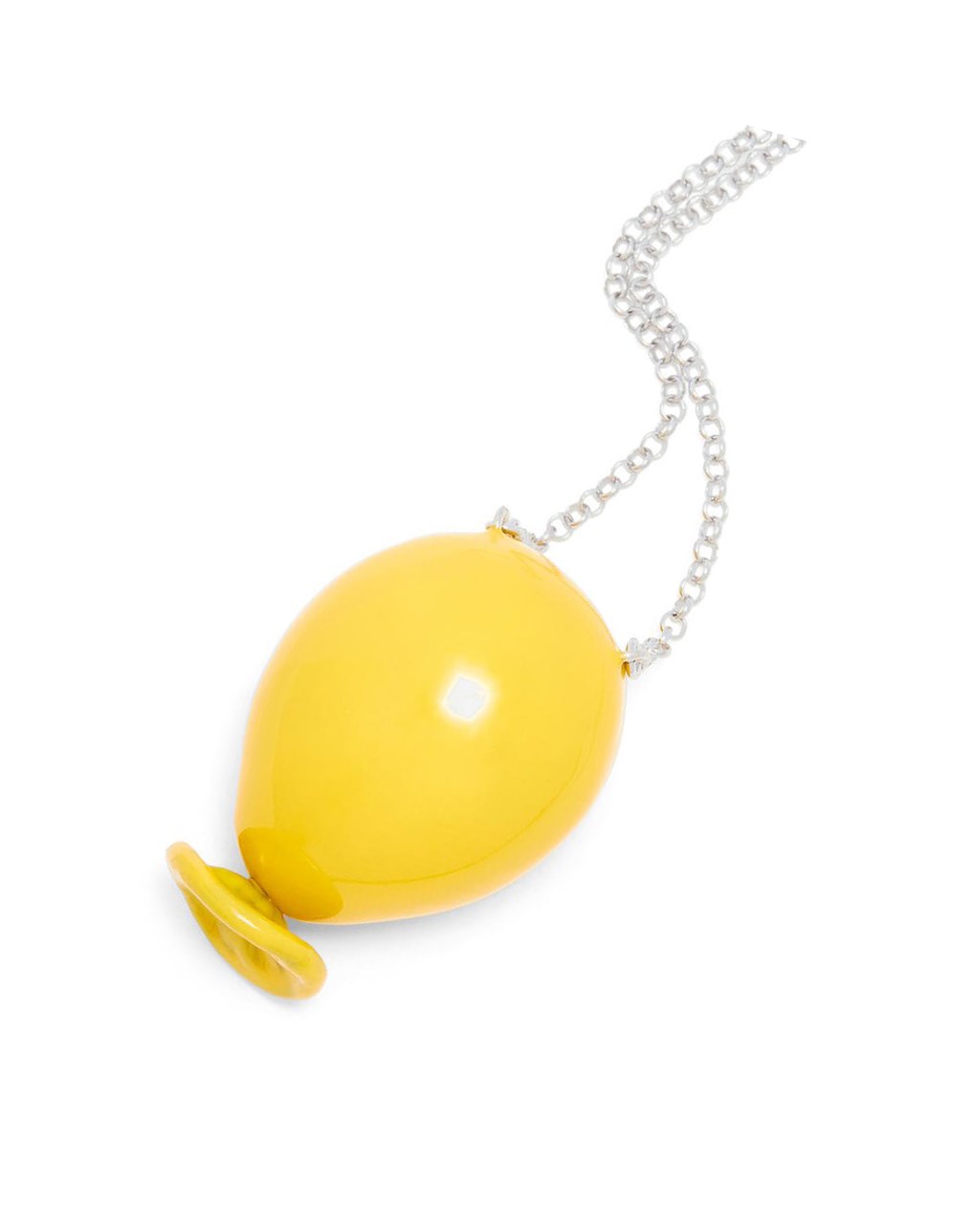 Loewe Balloon pendant in sterling silver and enamel Jaune | 5347MSAPV