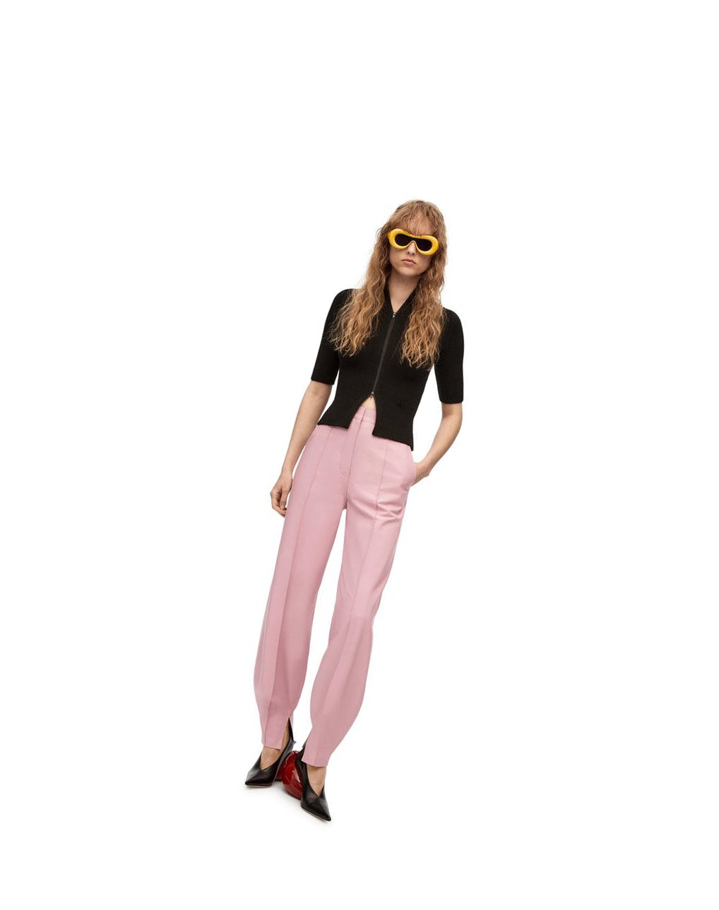 Loewe Balloon trousers in nappa Rose Clair | 9543TBRXZ