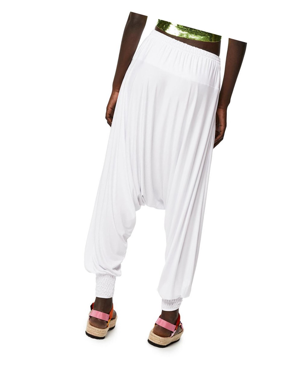 Loewe Balloon trousers in viscose Blanche | 7928YXPGT