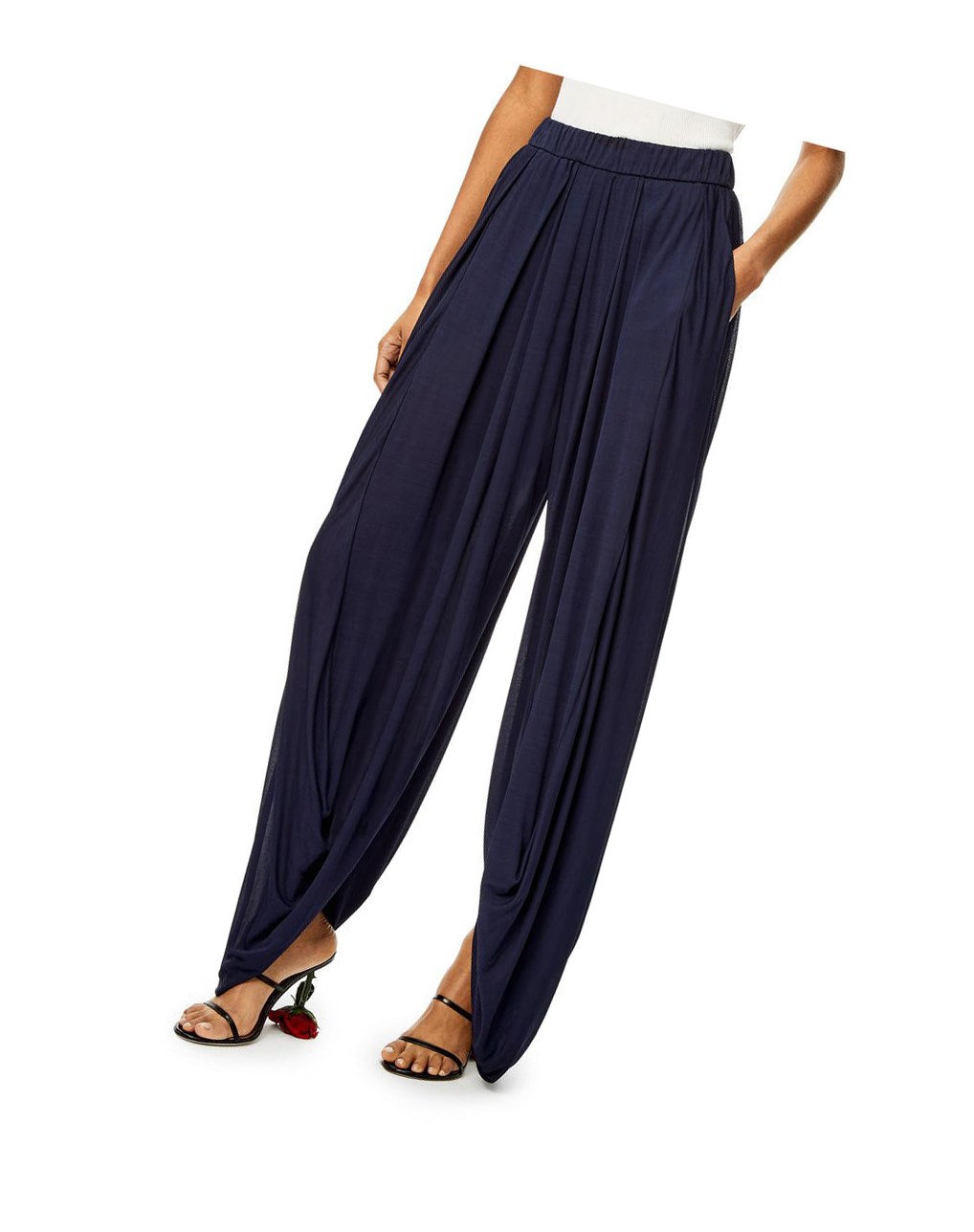 Loewe Balloon trousers in viscose Night | 9380NFQLO