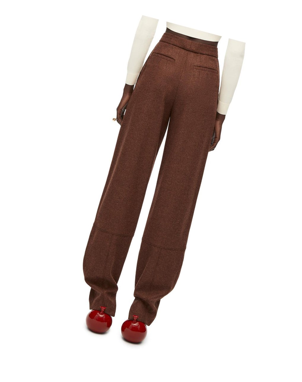 Loewe Balloon trousers in wool Rouge | 0164AYTQB