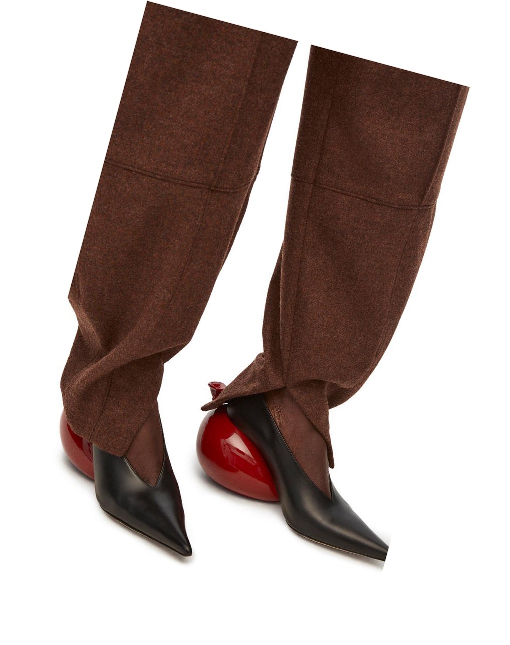 Loewe Balloon trousers in wool Rouge | 0164AYTQB