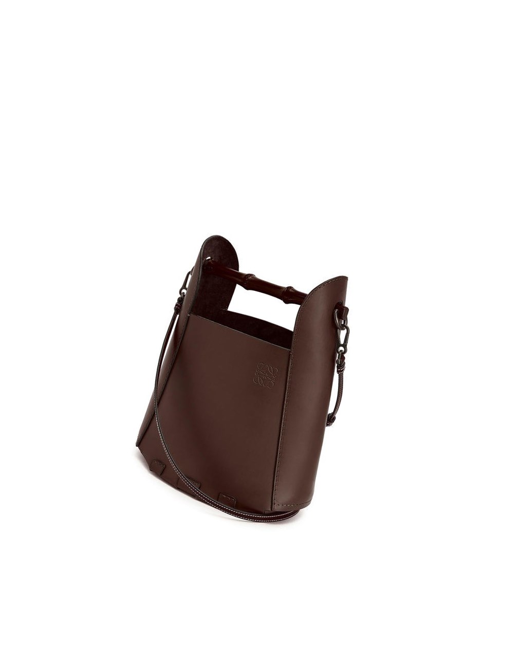 Loewe Bamboo bucket bag in calfskin Chestnut | 3289RZHNJ