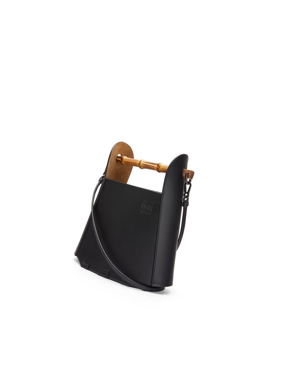 Loewe Bamboo bucket bag in calfskin Noir | 1086DVNTM