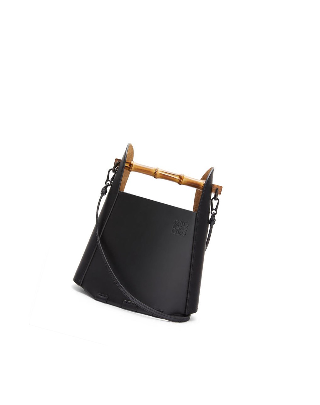 Loewe Bamboo bucket bag in calfskin Noir | 1086DVNTM