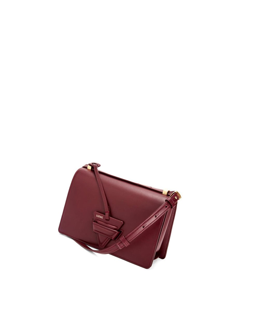 Loewe Barcelona bag in silk calfskin Berry | 2865XZTGI