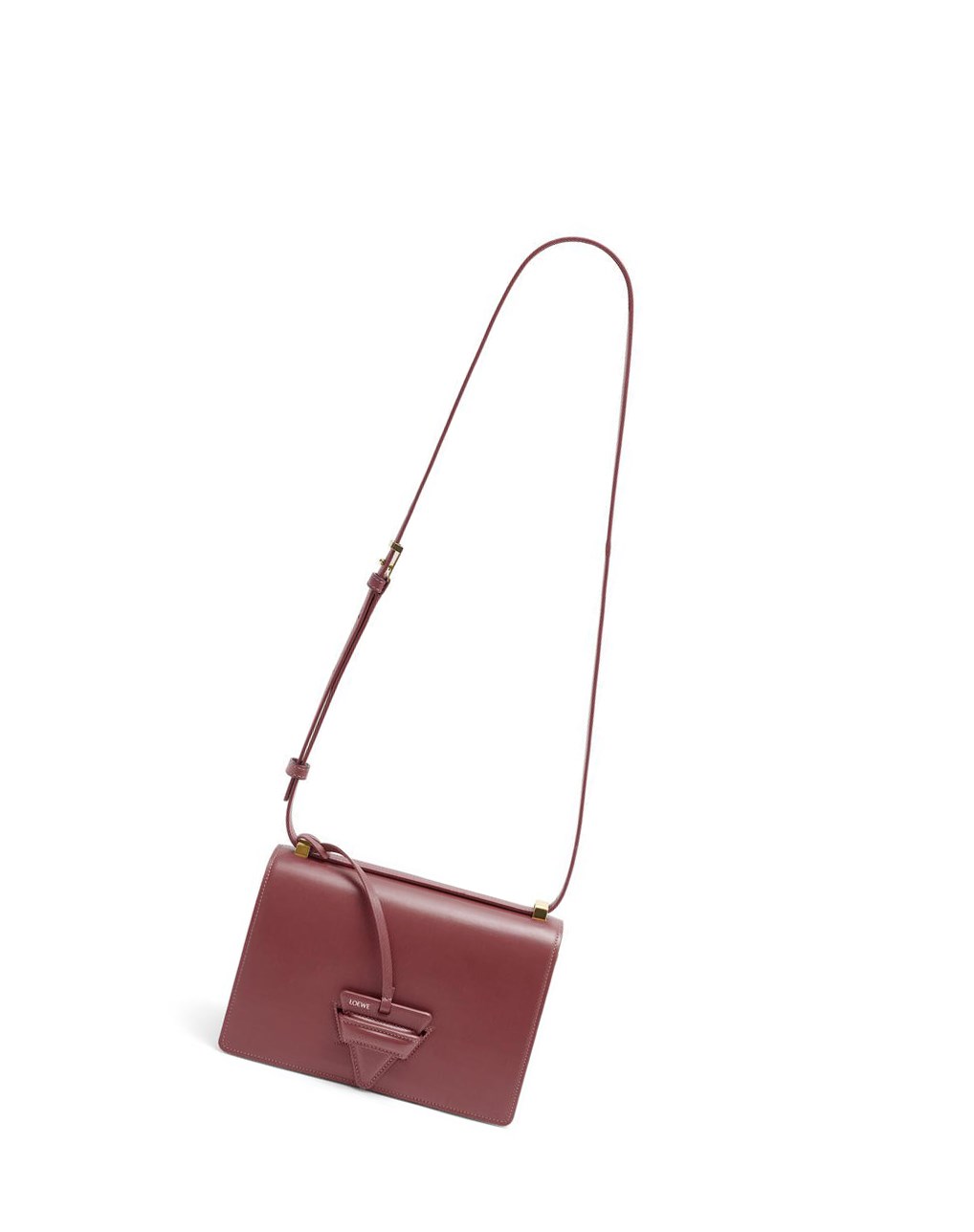 Loewe Barcelona bag in silk calfskin Berry | 2865XZTGI