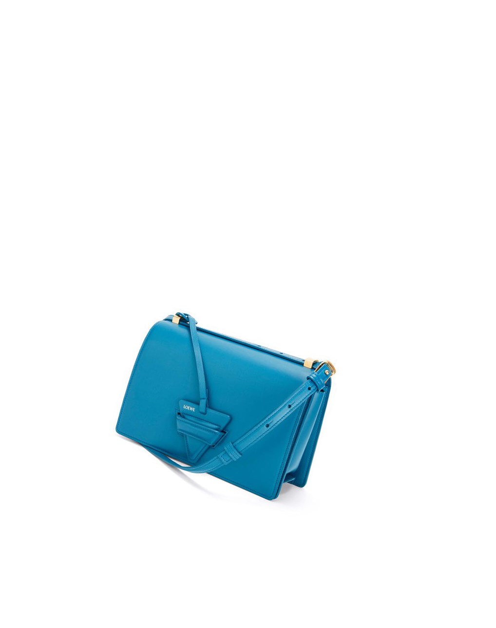 Loewe Barcelona bag in silk calfskin Bleu | 5124GNIBH