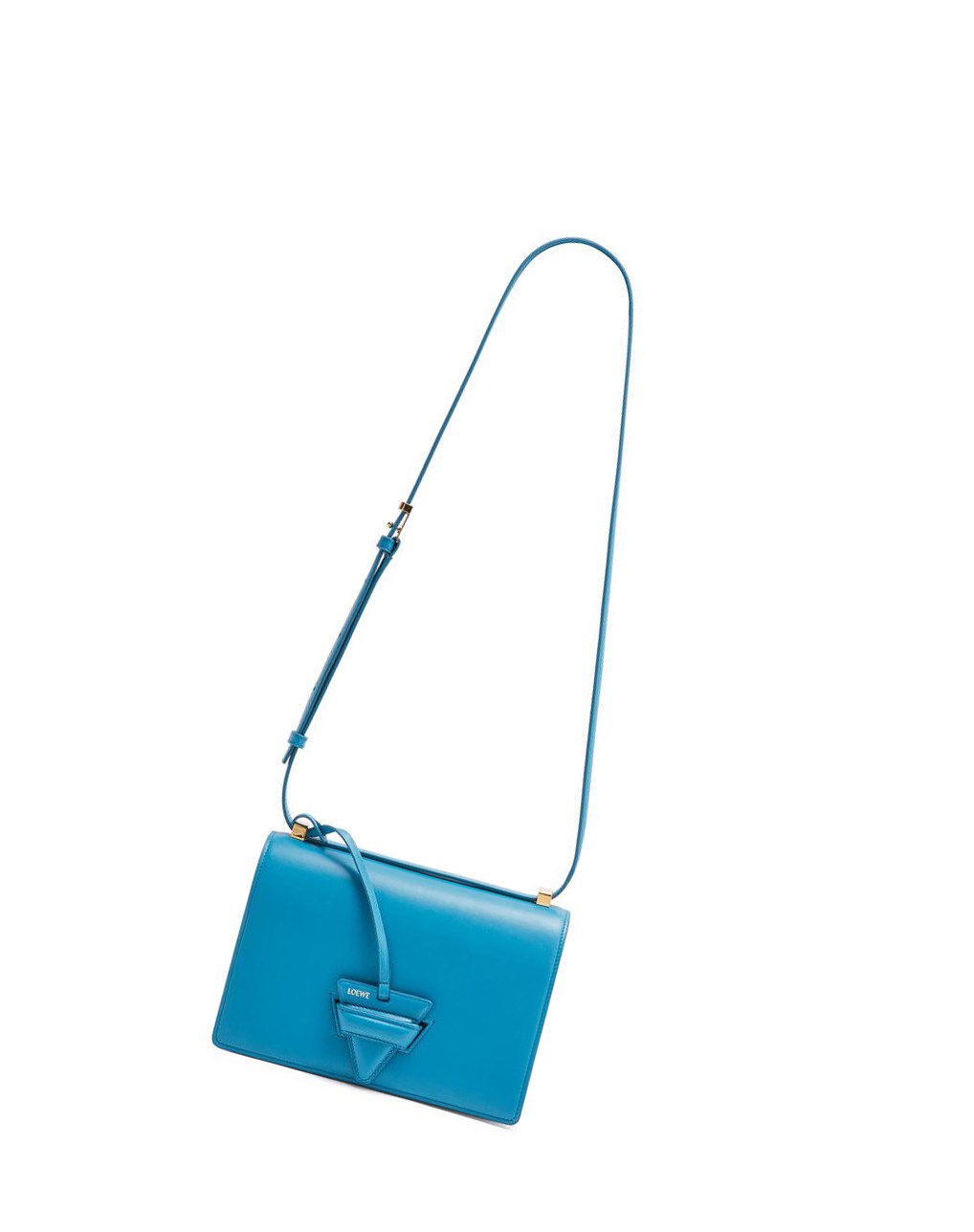 Loewe Barcelona bag in silk calfskin Bleu | 5124GNIBH