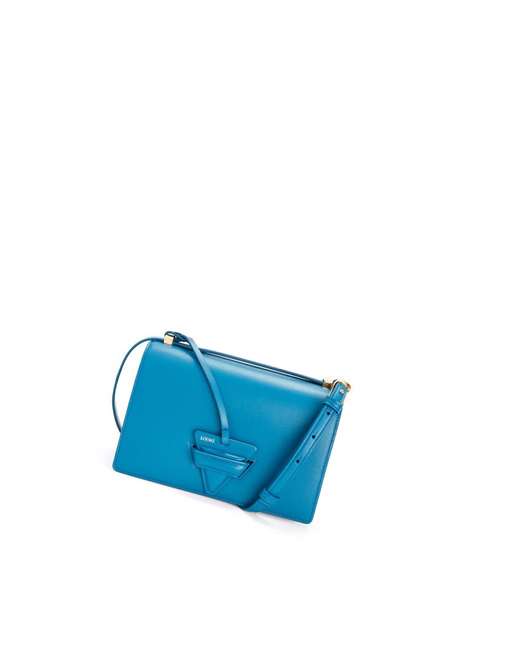 Loewe Barcelona bag in silk calfskin Bleu | 6019BNTJS