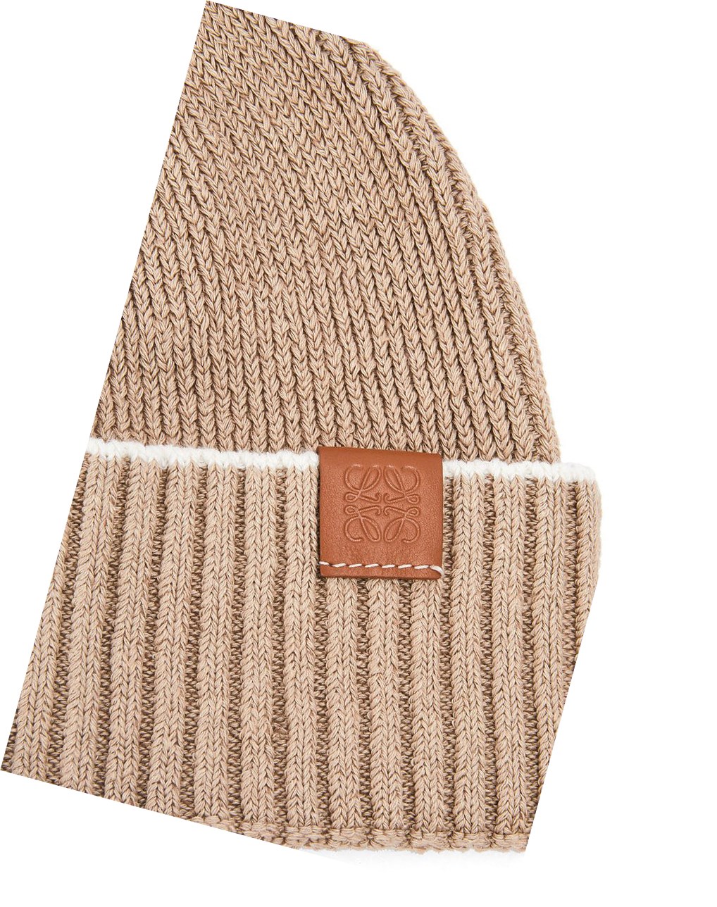 Loewe Beanie in linen and cotton Beige Blanche | 0724IDGCB