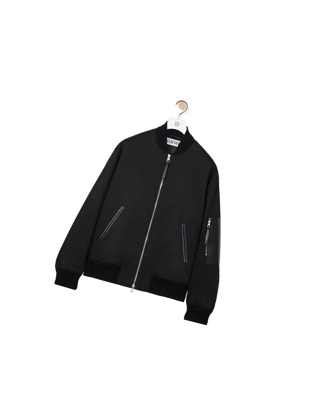 Loewe Bomber jacket in cotton Noir | 1354FVJXA