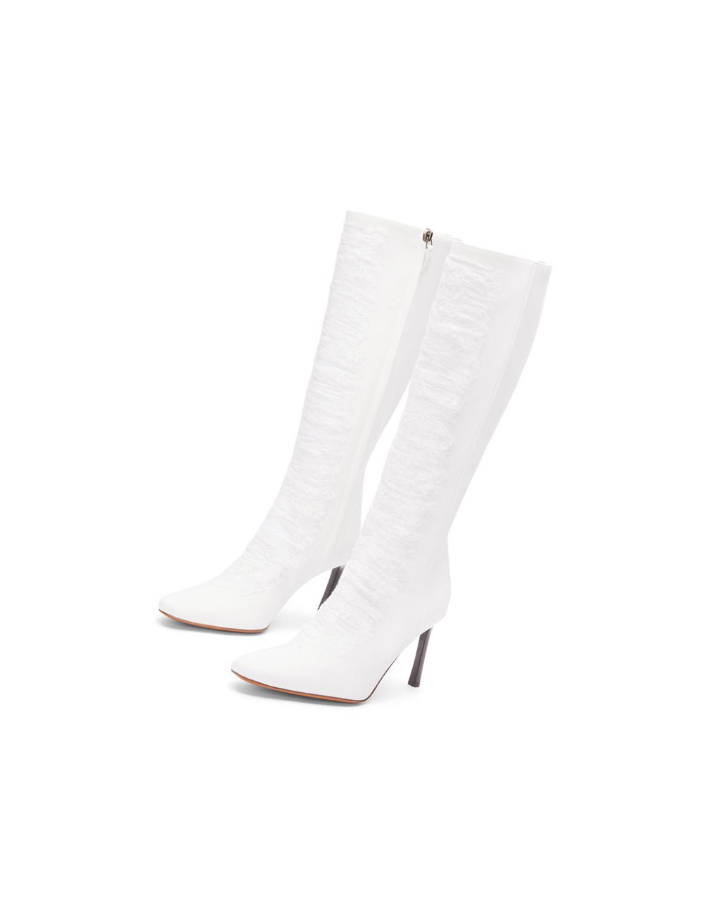 Loewe Boot in ripped denim Blanche | 7850MPSCR