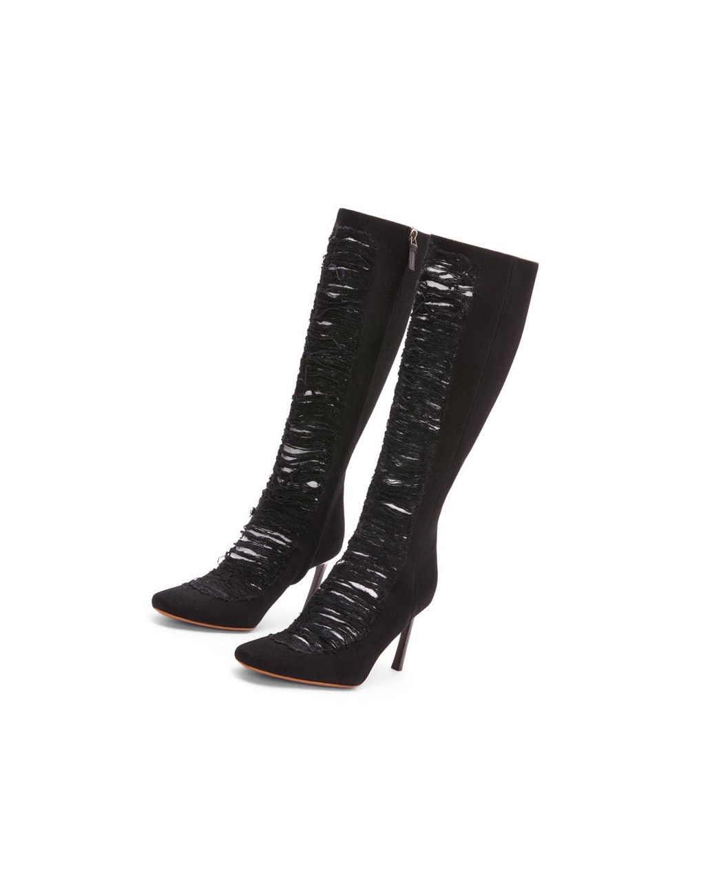 Loewe Boot in ripped denim Noir | 9716KRBSP