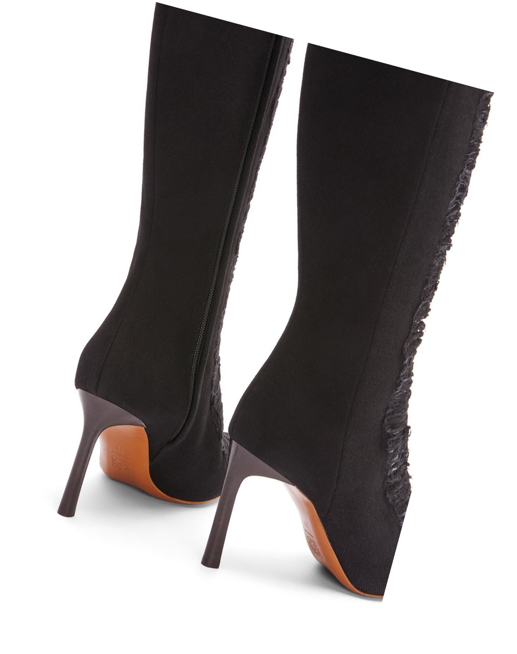 Loewe Boot in ripped denim Noir | 9716KRBSP