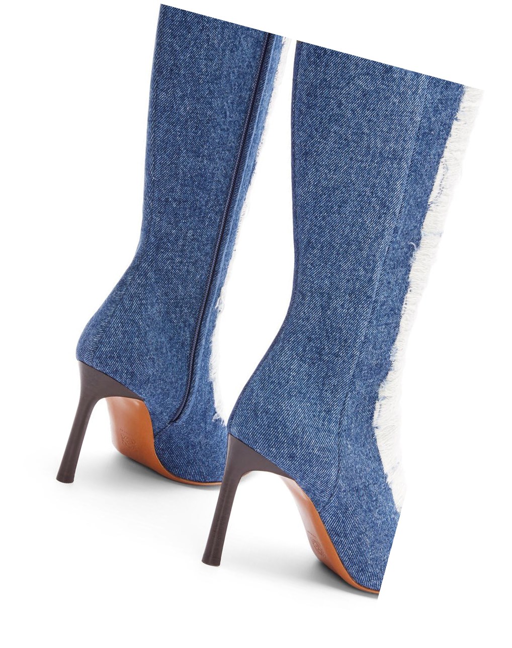 Loewe Boot in ripped denim Washed Denim | 3628QEDKH