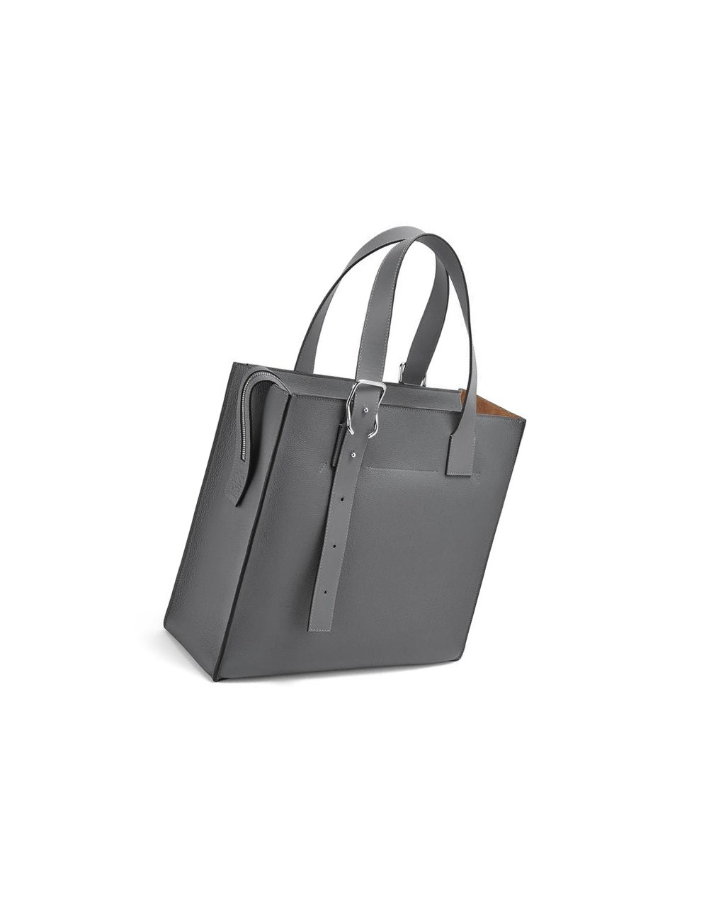 Loewe Boucle Zip tote in soft grained calfskin Anthracite | 8492RNWUF