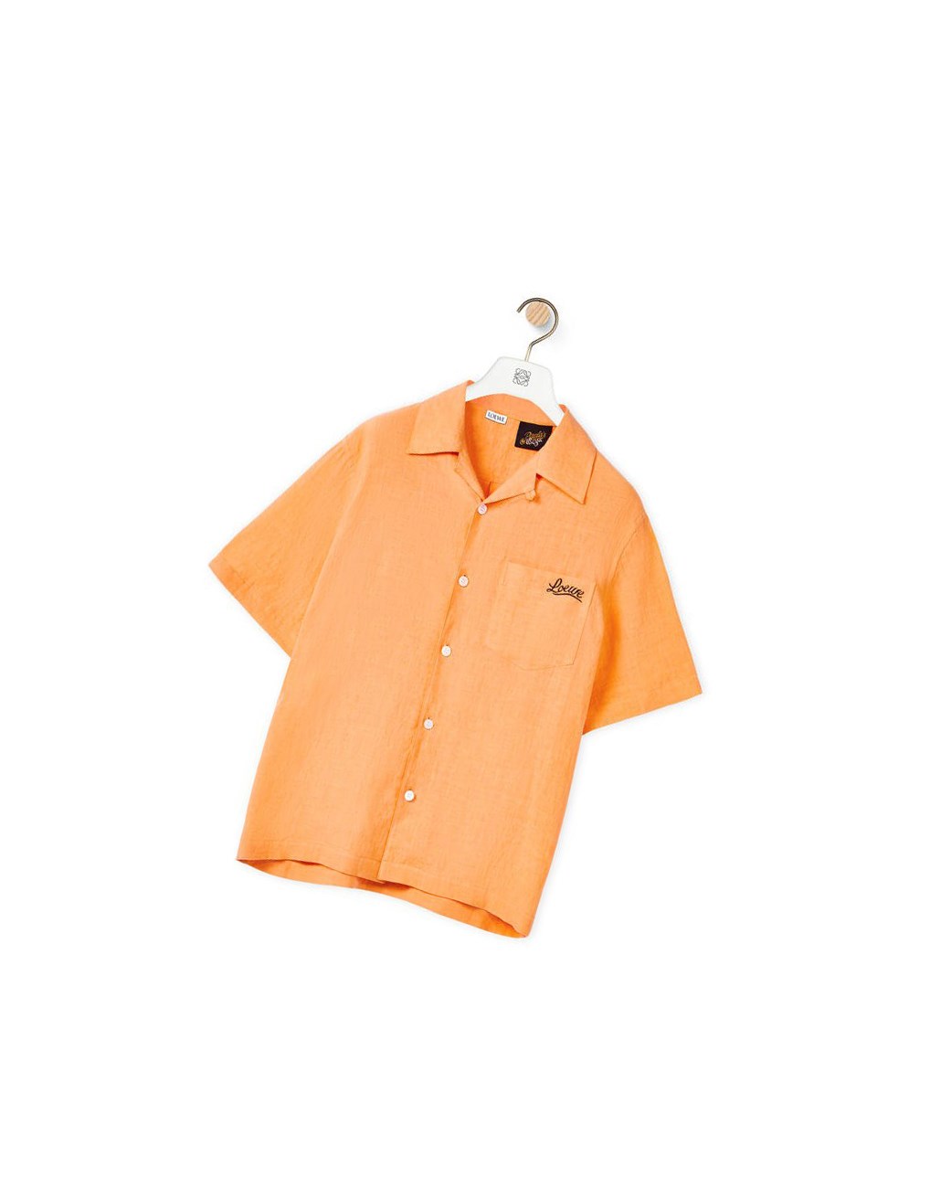 Loewe Bowling shirt in linen Mandarin | 9154EGHYL