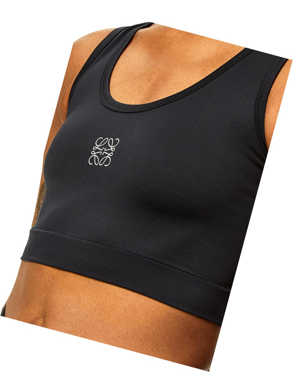 Loewe Bra top in polyamide Noir | 9342OTMKJ