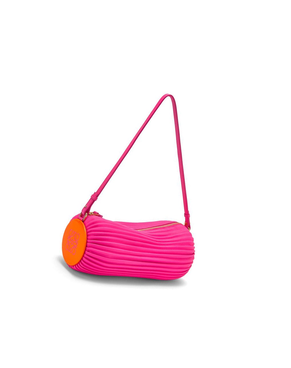 Loewe Bracelet Pouch in pleated nappa and acetate Rose | 5309VUXCI