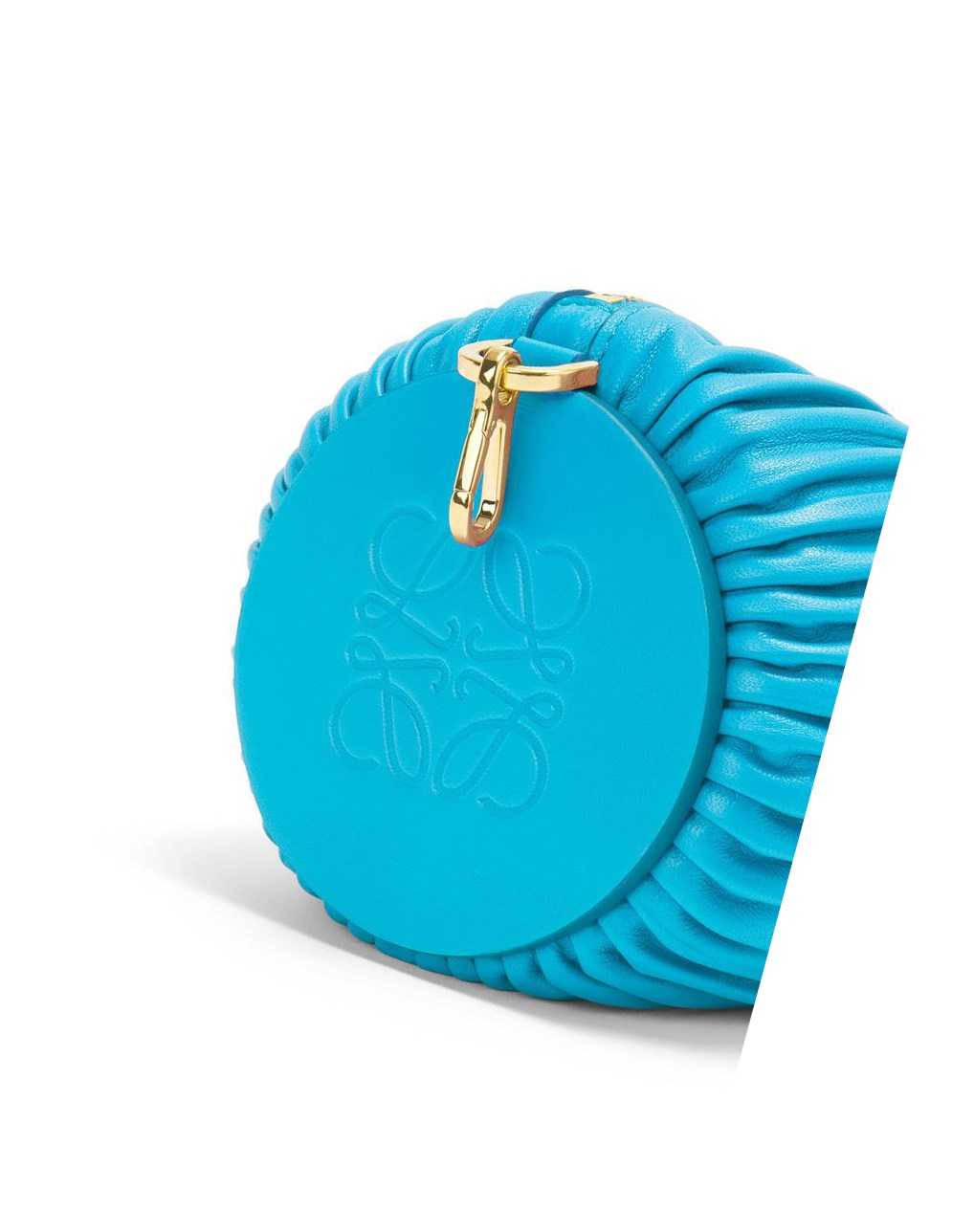 Loewe Bracelet pouch in nappa calfskin Cyan | 9248IWLXM