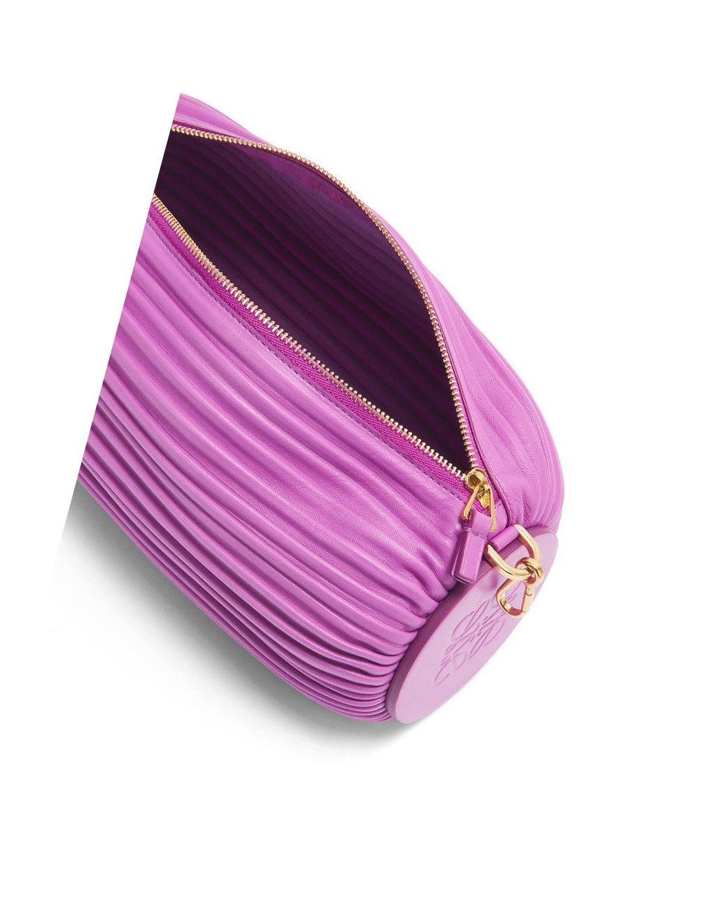 Loewe Bracelet pouch in nappa calfskin Violette | 1532LFAZI