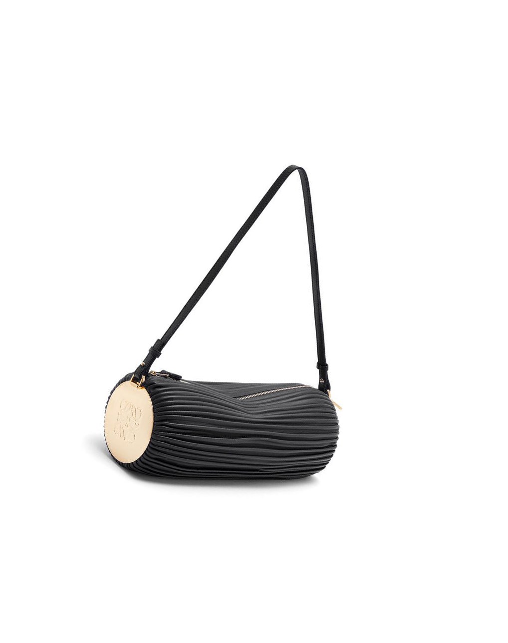 Loewe Bracelet pouch in pleated nappa Noir | 1946FWJBS