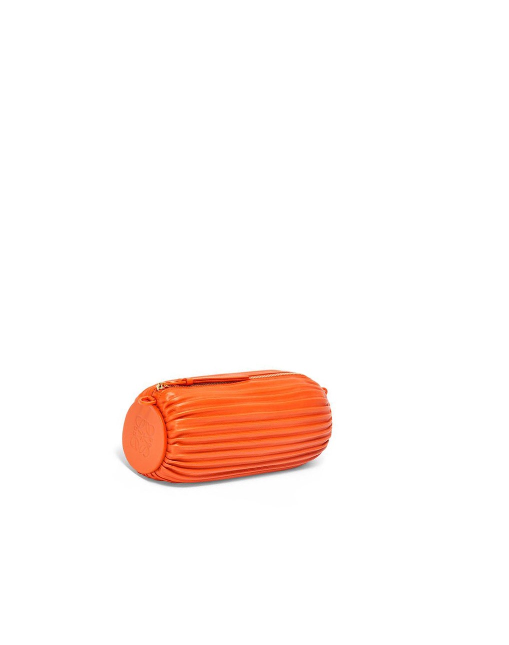 Loewe Bracelet pouch in pleated nappa Orange | 6470DMCVJ