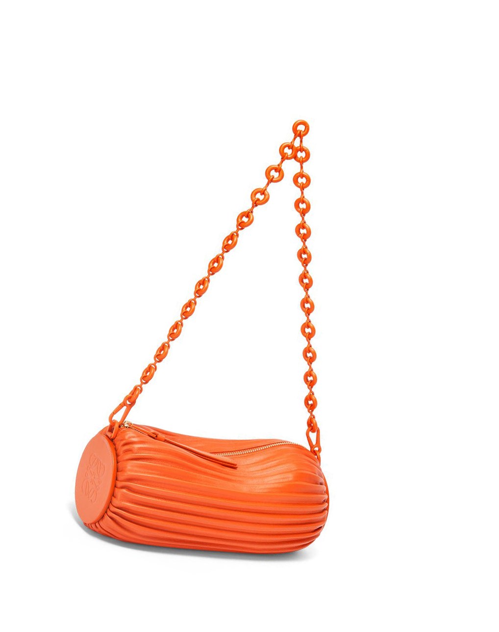 Loewe Bracelet pouch in pleated nappa Orange | 6470DMCVJ