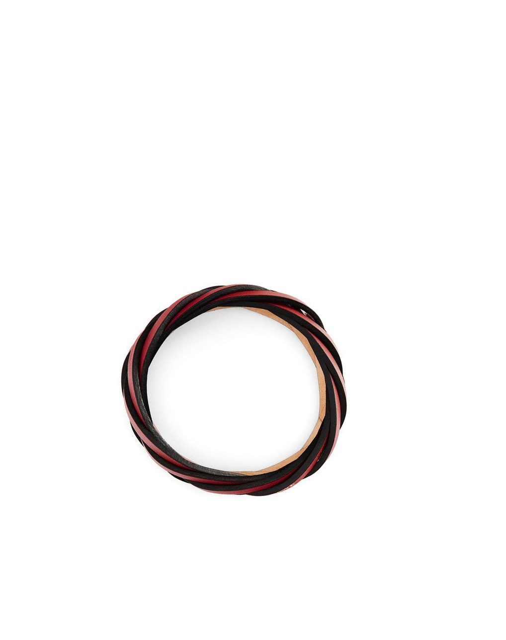 Loewe Braided bangle in classic calfskin Rouge Foncé | 2381YBQRT