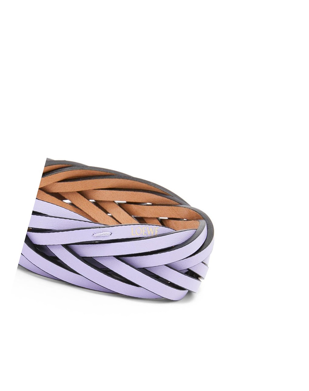 Loewe Braided bangle in classic calfskin Lavande | 7329KOFGM