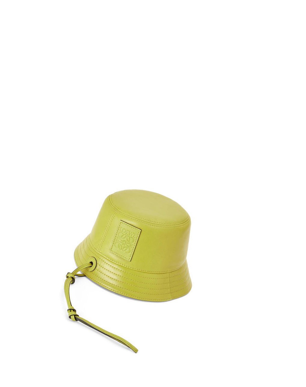 Loewe Bucket hat in nappa clafskin Jaune | 2457GREKW