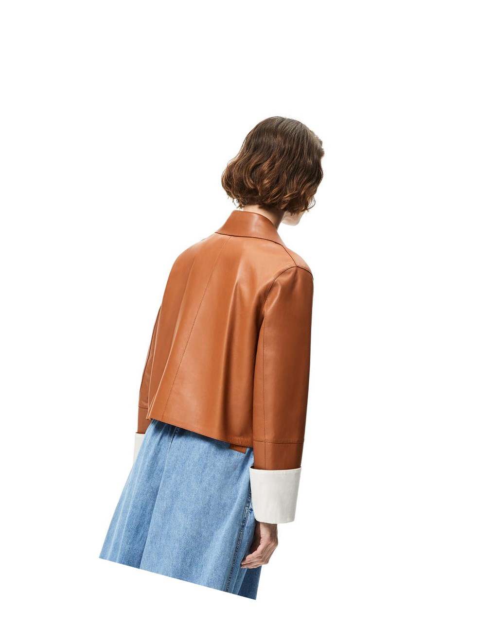 Loewe Button jacket in nappa Tan | 6591LRQVZ