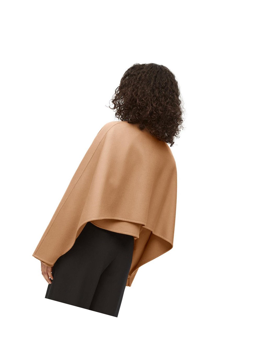 Loewe Button jacket in wool and cashmere Camel | 3965TOMIL