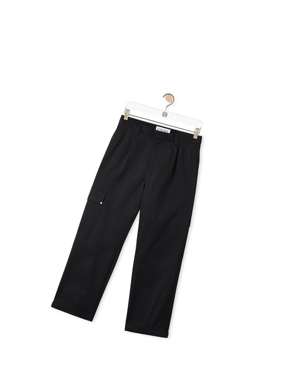 Loewe Cargo trousers in cotton Noir | 3496LCNVU