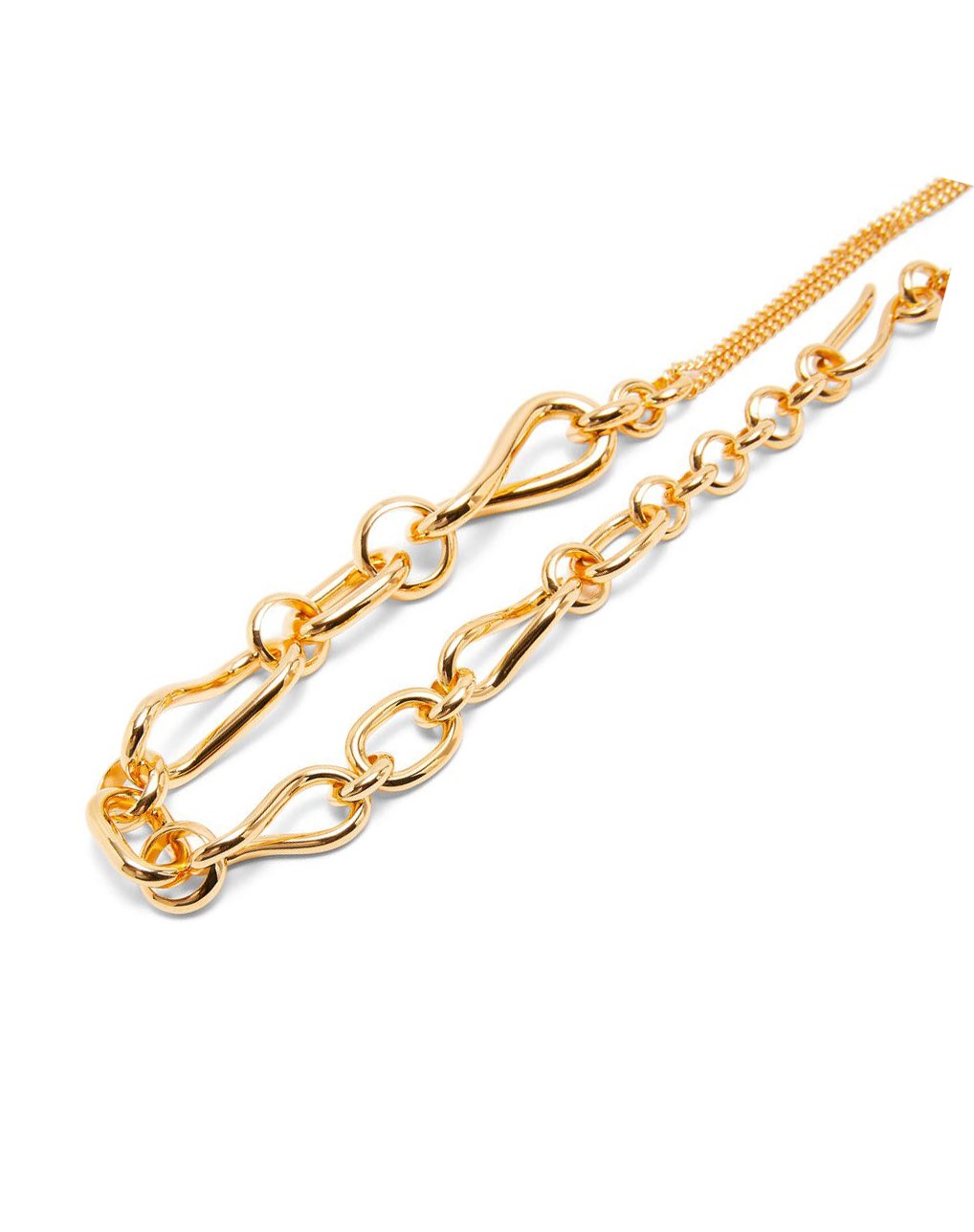 Loewe Chainlink necklace in sterling silver Doré | 7325SKTIF